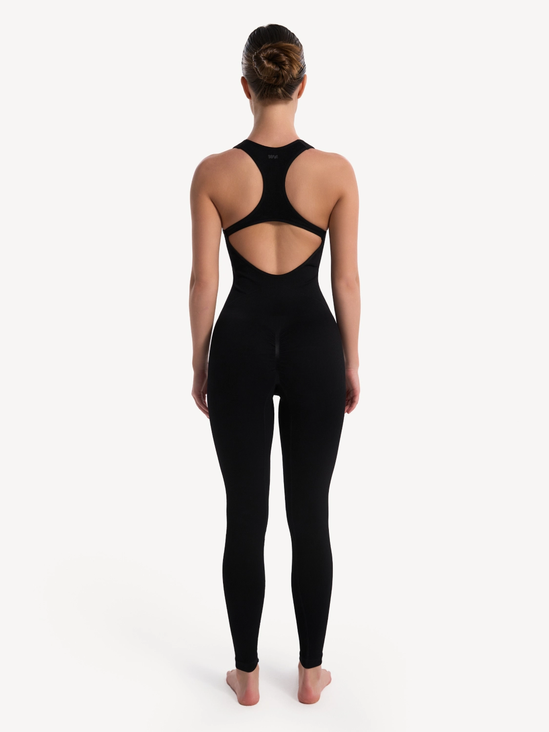 Комбинезон спортивный с открытой спиной Shapewear черный - фото 2