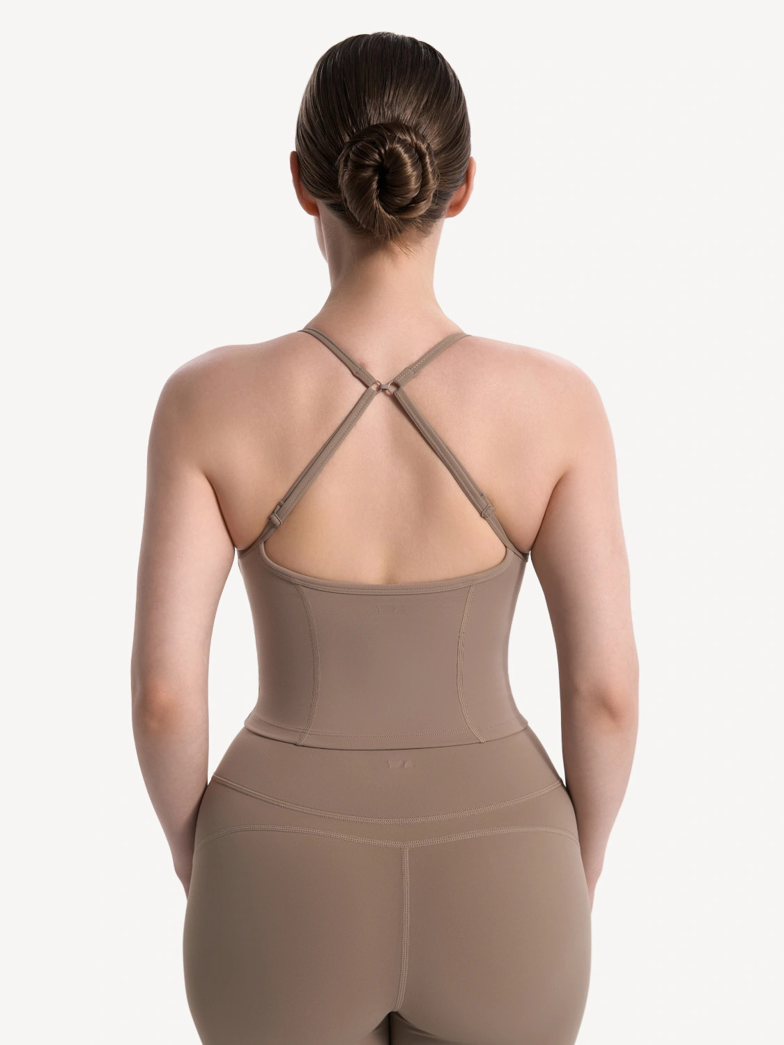Топ на бретелях sportswear Серо-Коричневый - фото 2
